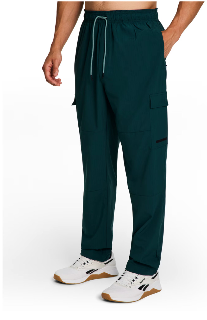 Reebok Mens Summit Cargo Pants Size 3XL Big & Tall Sagebrush Green Athletic